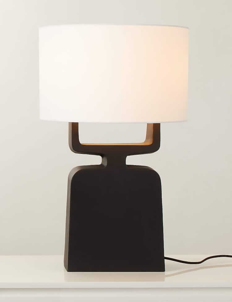 cb2 veela aluminum lamp