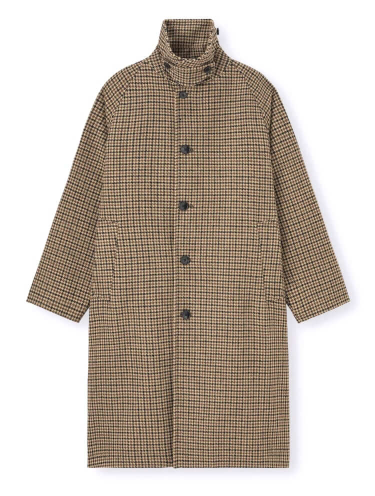 gu melton balmacaan coat