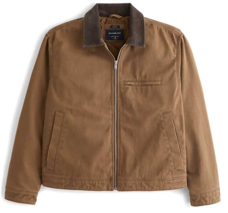 abercrombie and fitch cropped workwear jacket