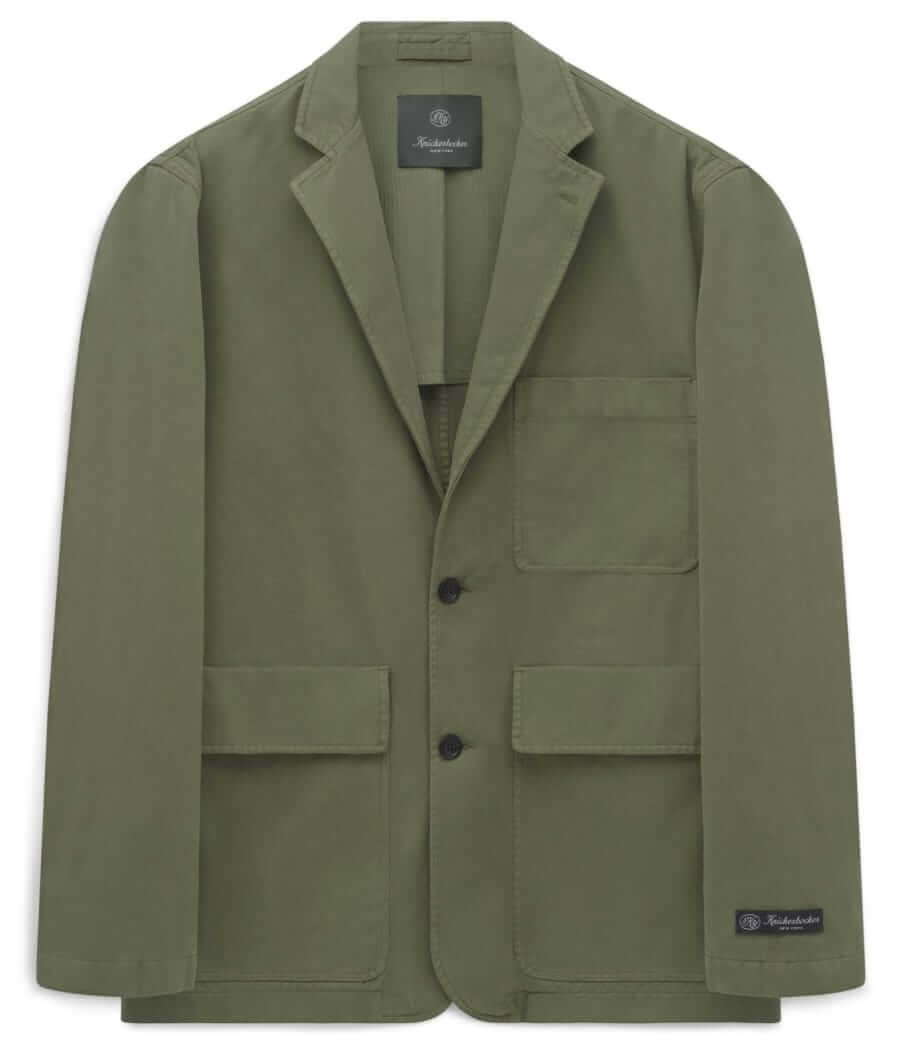 knickerbocker cotton twill blazer