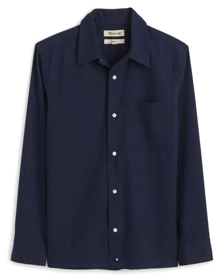 madewell twill easy shirt