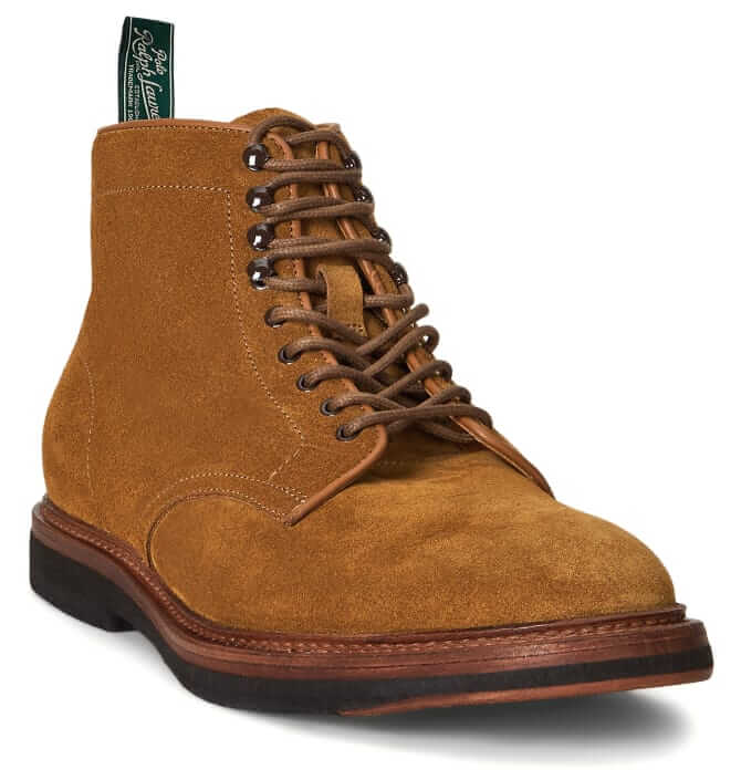 ralph lauren aspra suede lace-up boot