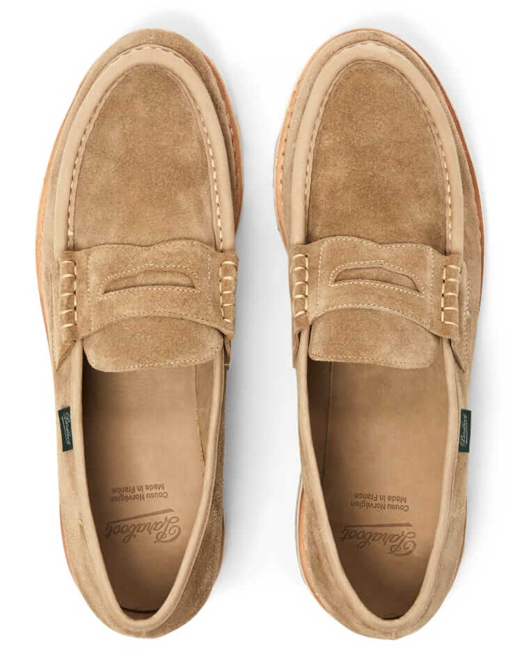 paraboot suede loafer
