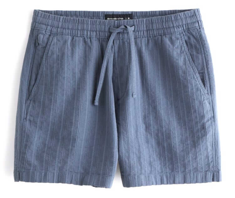 abercrombie & fitch textured pull-on short