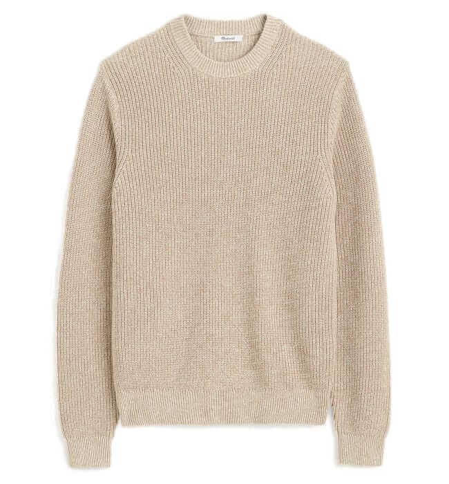 madewell shaker stitch sweater