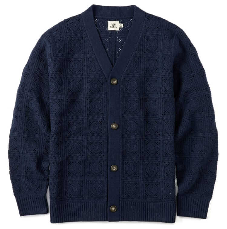 flint and tinder crochet knit cardigan