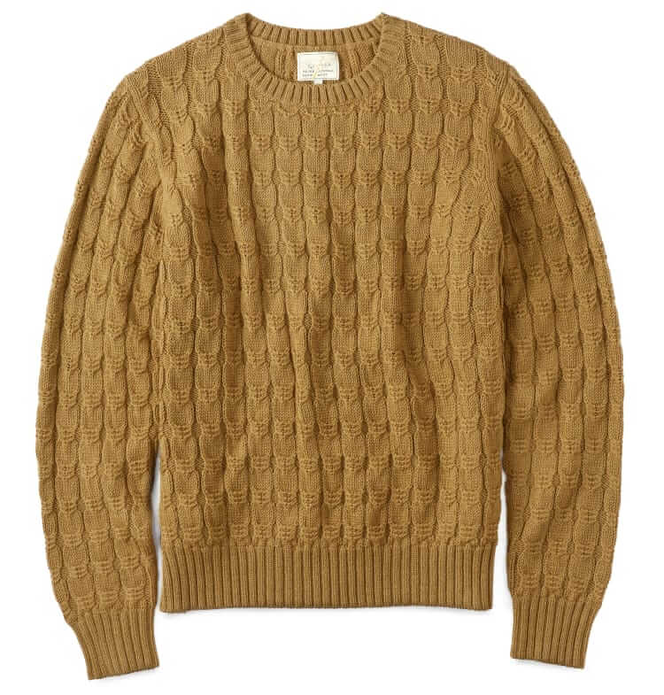 wythe hand-linked wool sweater