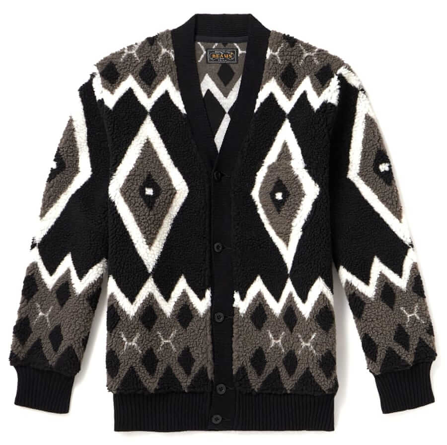 Beams Plus Jacquard cardigan