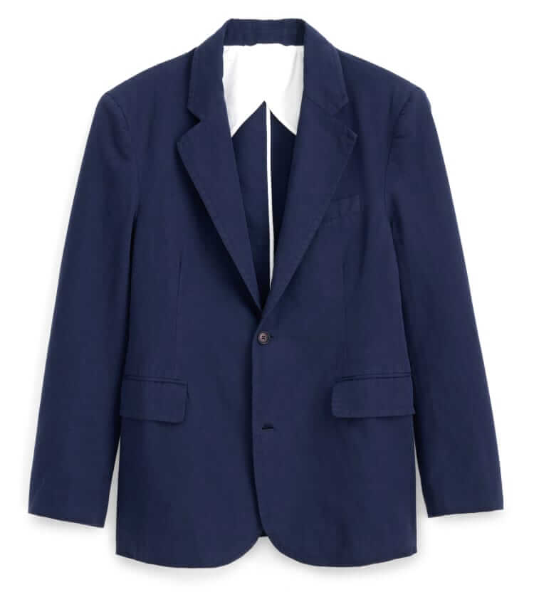 alex mill cotton linen blazer