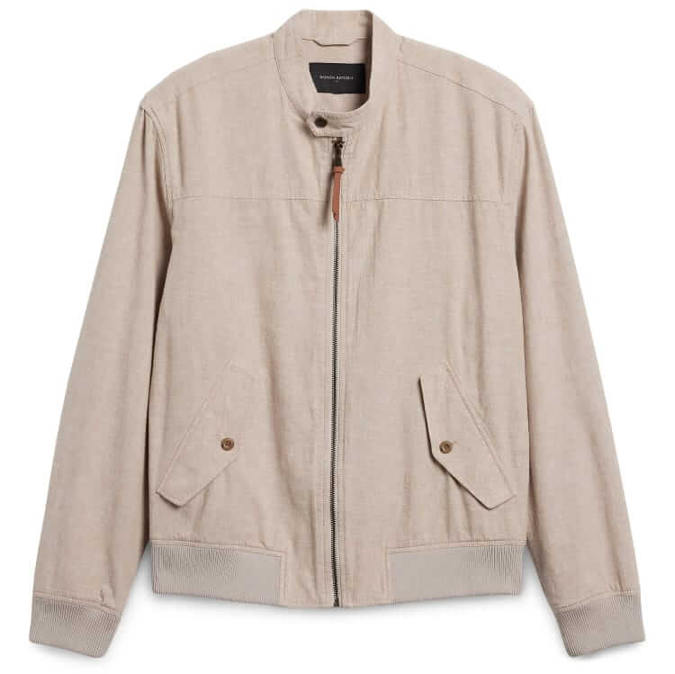 Banana Republic Linen blend bomber jacket