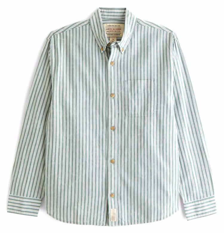 Abercrombie & Fitch Striped button-up