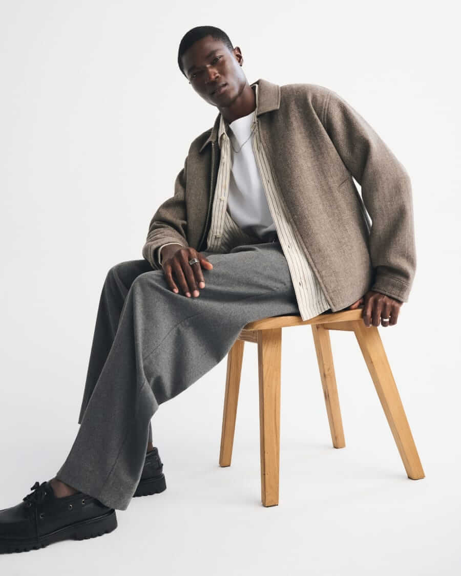Abercrombie & Fitch Brushed baggy trouser