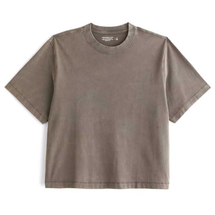 Abercrombie & Fitch Heavyweight cropped T-shirt
