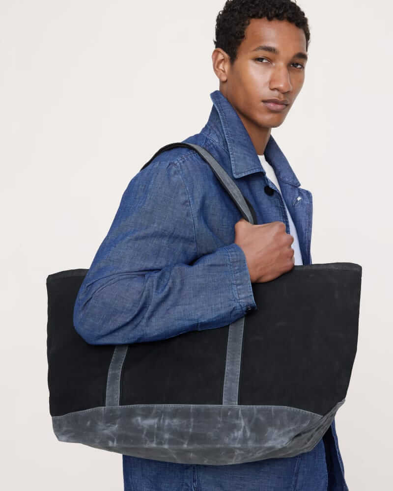 Banana Republic Waxed canvas tote