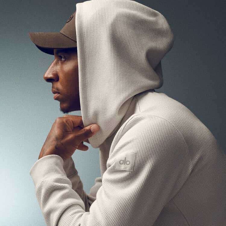 ALO Waffle lounge hoodie