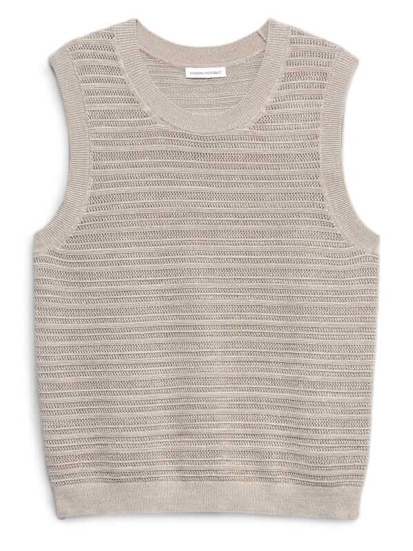 Banana Republic Linen mesh tank