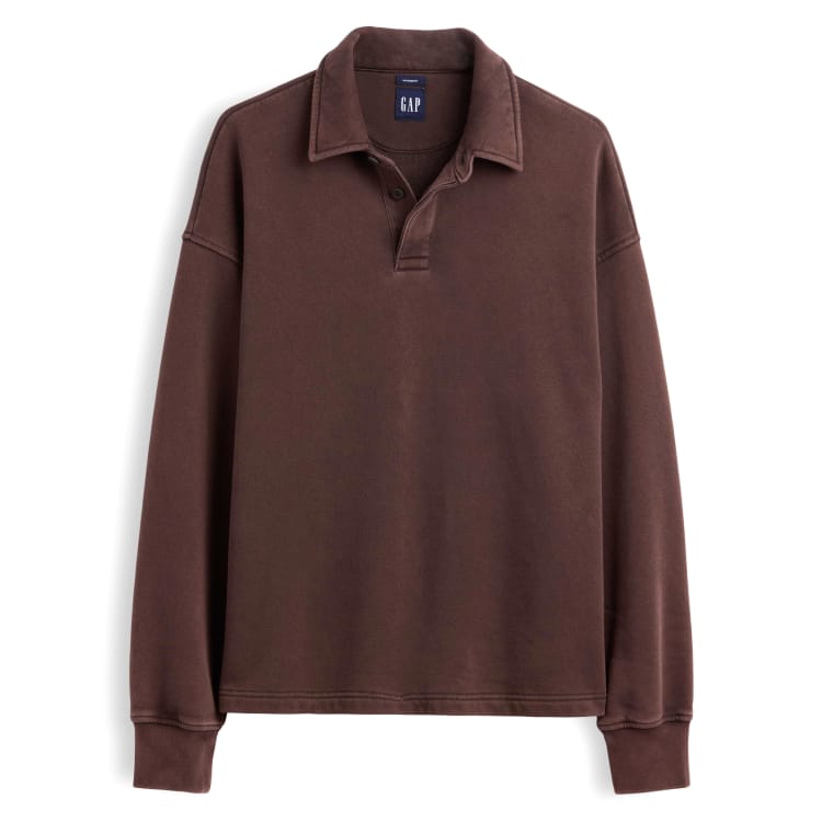 Gap VintageSoft oversized polo sweatshirt