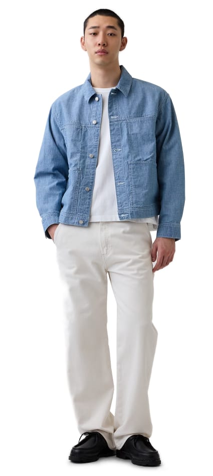 Gap Boxy chambray shirt jacket
