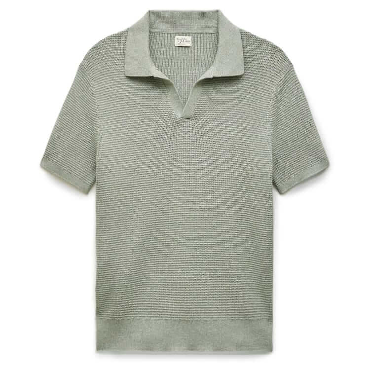 J.Crew Waffle knit polo