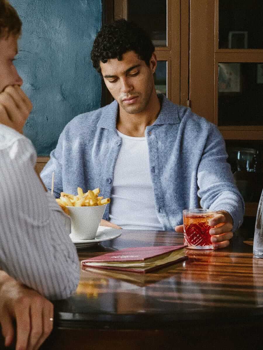 Percival Archive knit collared cardigan