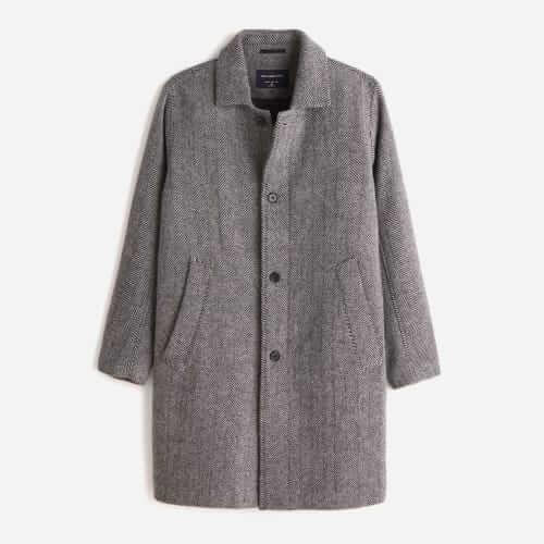 Abercrombie & Fitch Wool-Blend Mac Coat