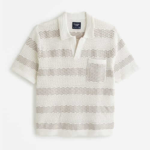 Abercrombie & Fitch Stitched Johnny collar shirt