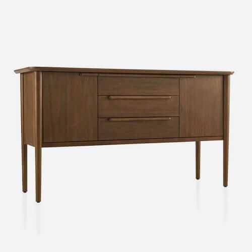 Crate & Barrel Walnut midcentury credenza