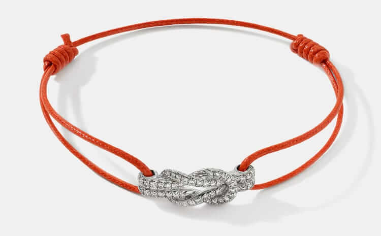 John Hardy Classic chain love knot bracelet in orange