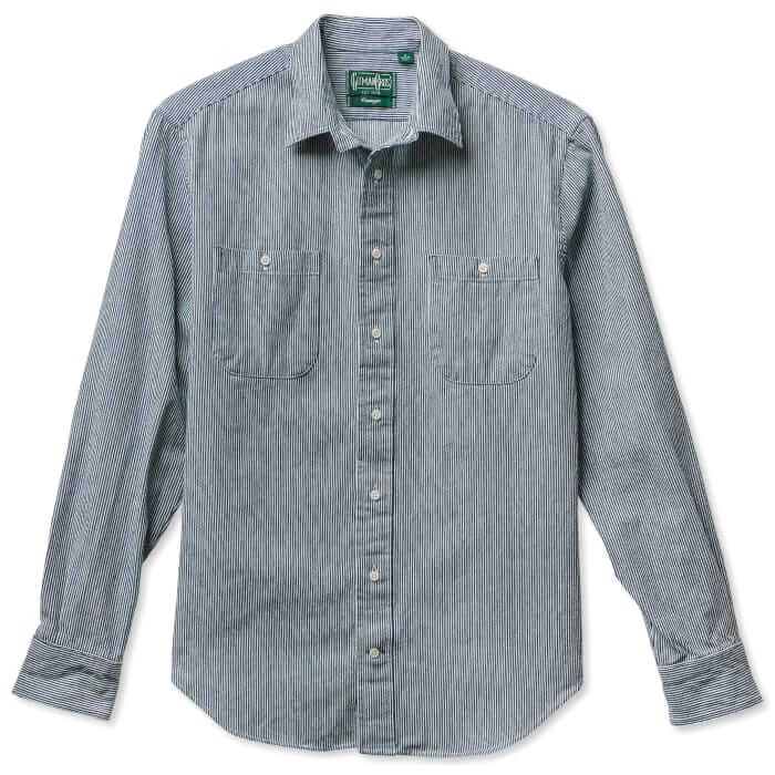 Gitman Bros. Vintage Hickory stripe denim work shirt