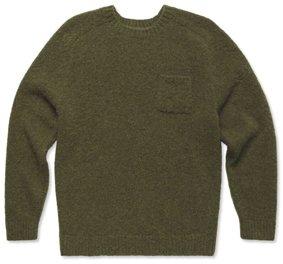 Gitman Bros. Vintage olive alpaca sweater