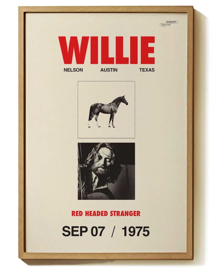 Sandgrain Studio Willie Nelson print