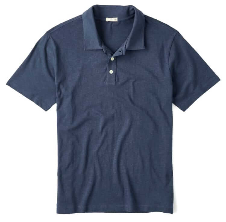 flint and tinder cotton and hemp polo