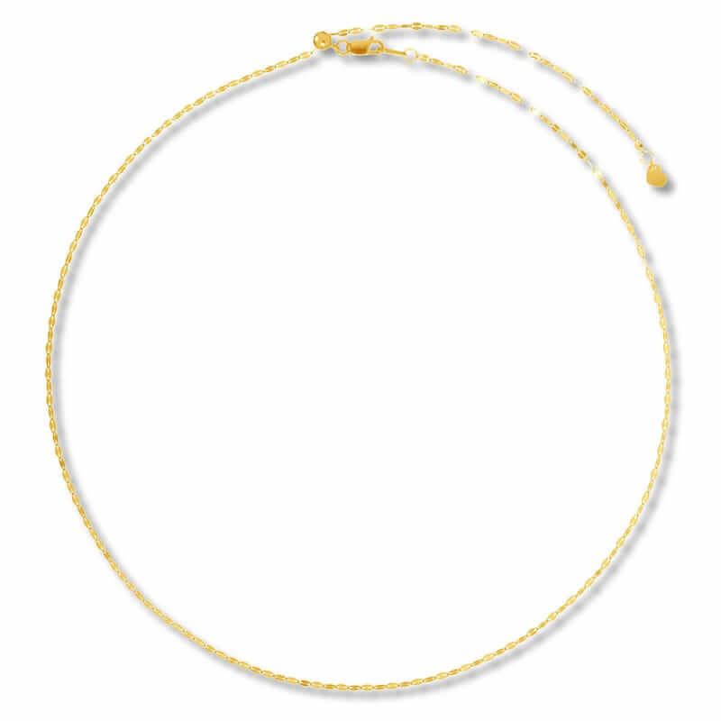 jared jewelers solid mirror chain necklace