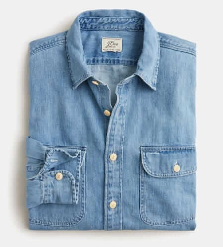 J.Crew Midweight denim workshirt