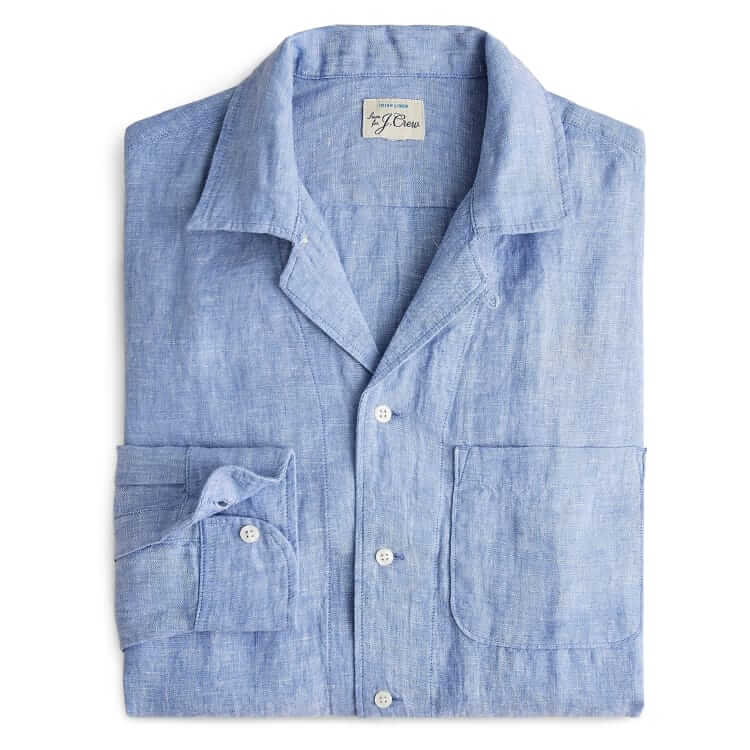 j.crew baird mcnutt irish linen shirt jacket