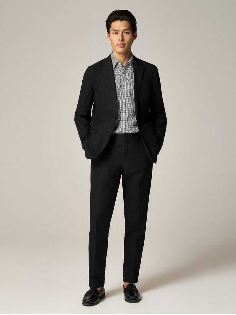 j.crew unstructured irish linen/cotton suit jacket