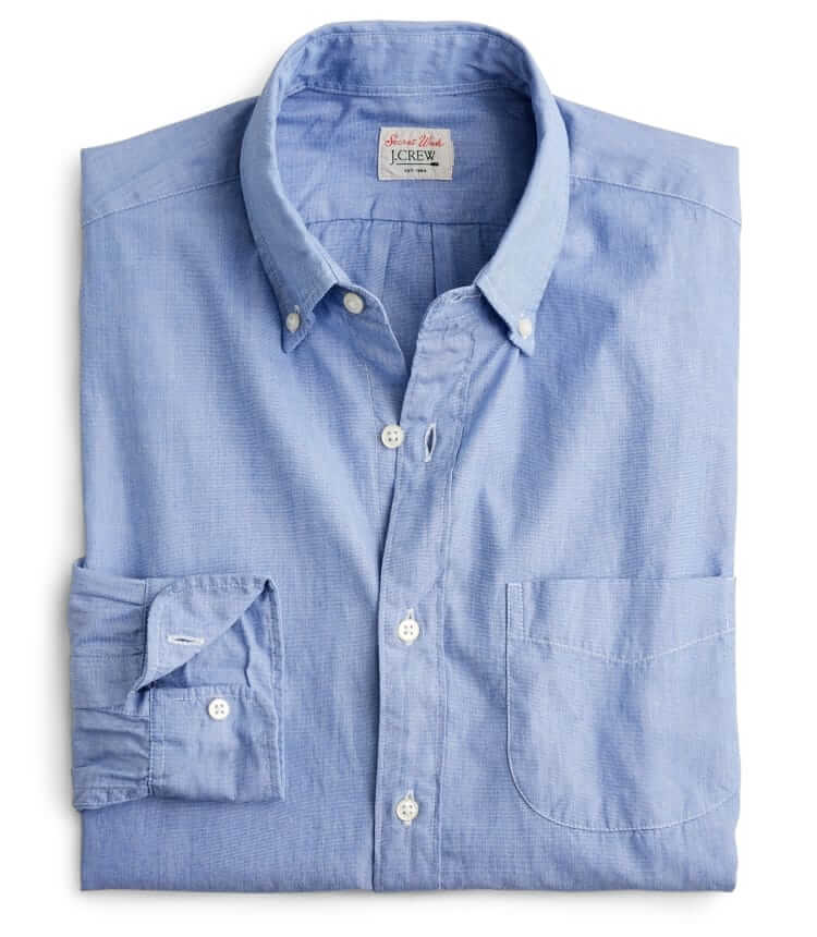 j.crew secret wash cotton poplin shirt
