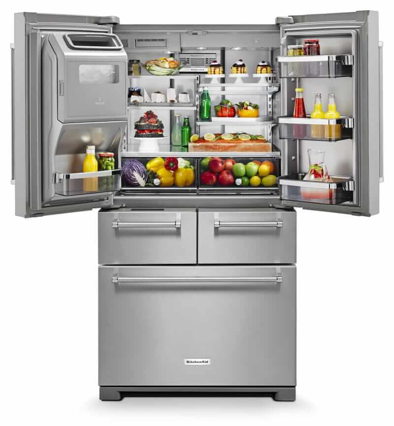 KitchenAid Multi-door freestanding refrigerator