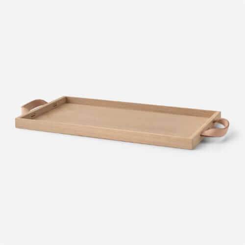 Schoolhouse Danish oak leather tray