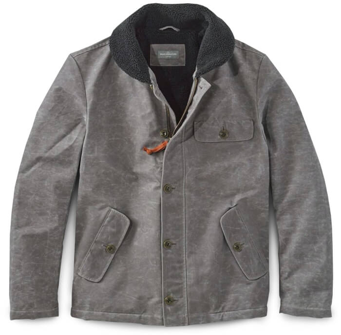 L.L. Bean Men's Sherpa Lined Waxed Cotton Jacket on Sale | Valet.