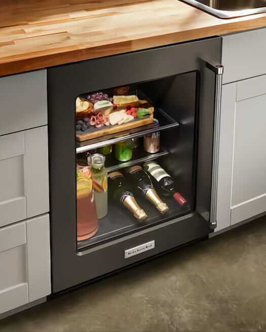 kitchenaid built-in mini fridge