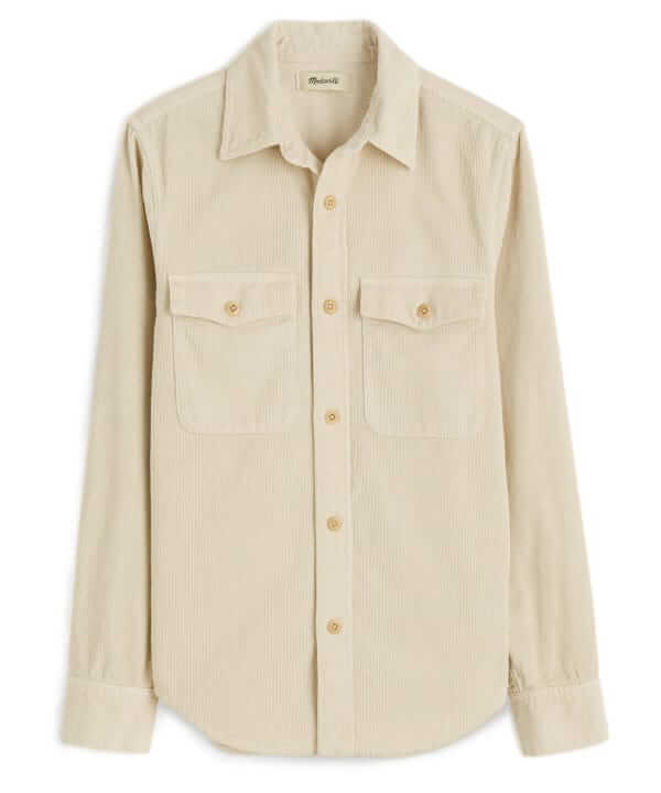madewell corduroy work shirt