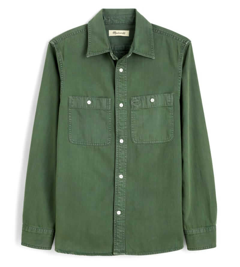 madewell cotton work shirt
