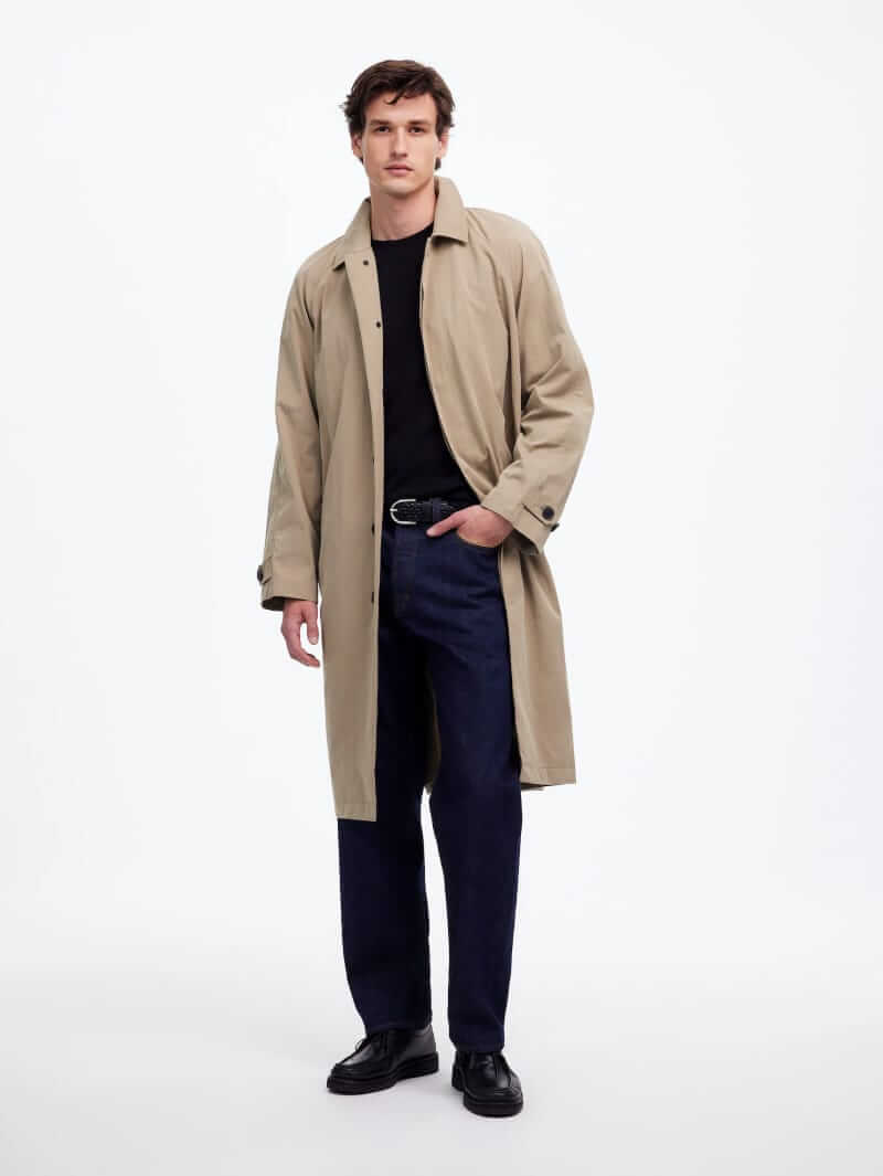 madewell italian twill trench coat