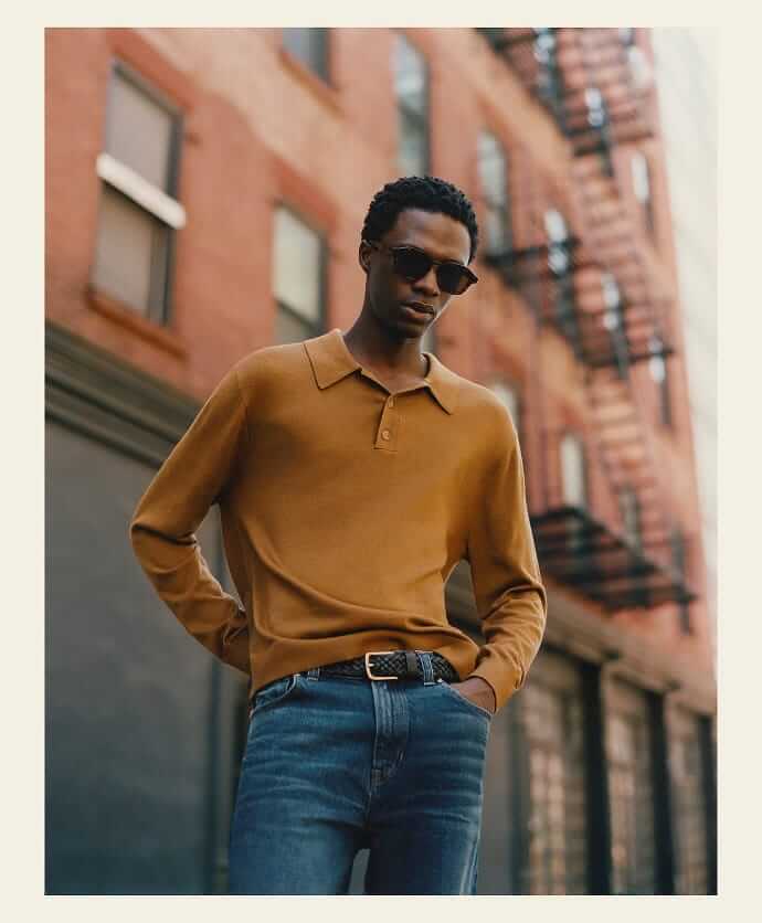 Madewell Merino wool sweater polo