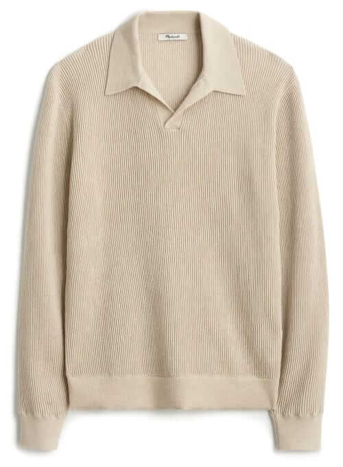 Madewell Johnny-collar sweater polo