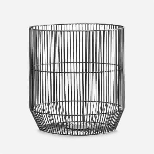 West Elm Metal Round Basket