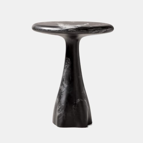 CB2 Marbled resin table