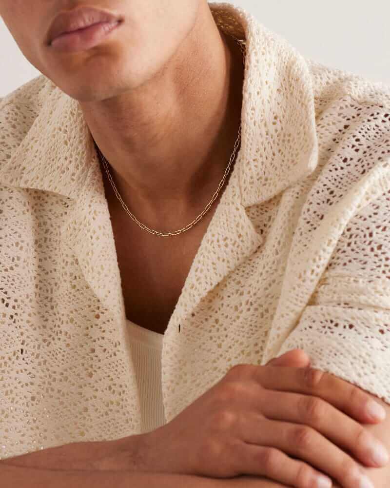 Illeana Makri Oblong chain necklace