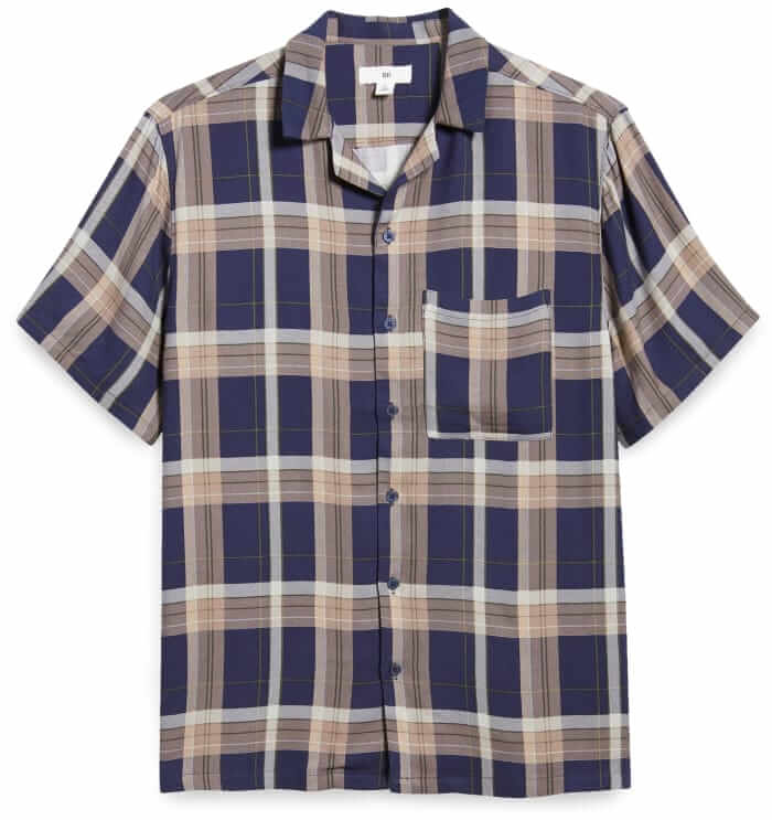 BP. Plaid camp shirt